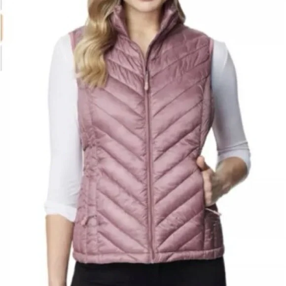32 Degrees Ladies' Packable Vest - Fig Berry - Picture 1 of 6